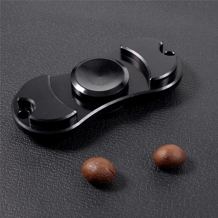 Aluminum Alloy Fidget Spinner Toy Hand Spinners Stress and Anxiety Relief Toy - Black-1