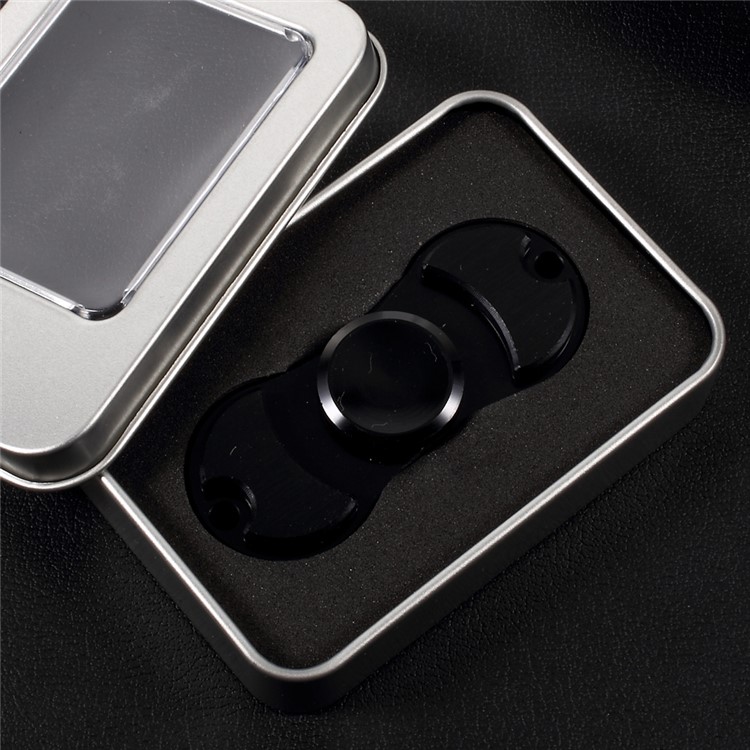 Aluminum Alloy Fidget Spinner Toy Hand Spinners Stress and Anxiety Relief Toy - Black-3