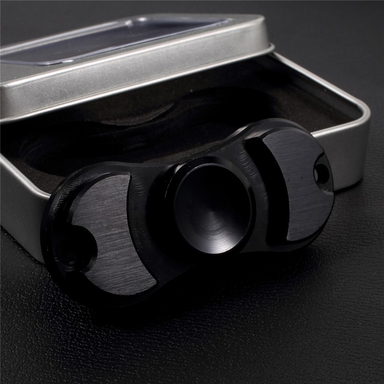 Aluminum Alloy Fidget Spinner Toy Hand Spinners Stress and Anxiety Relief Toy - Black-4