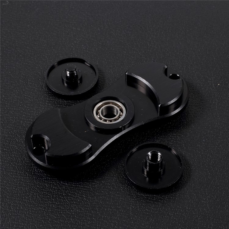 Aluminum Alloy Fidget Spinner Toy Hand Spinners Stress and Anxiety Relief Toy - Black-5
