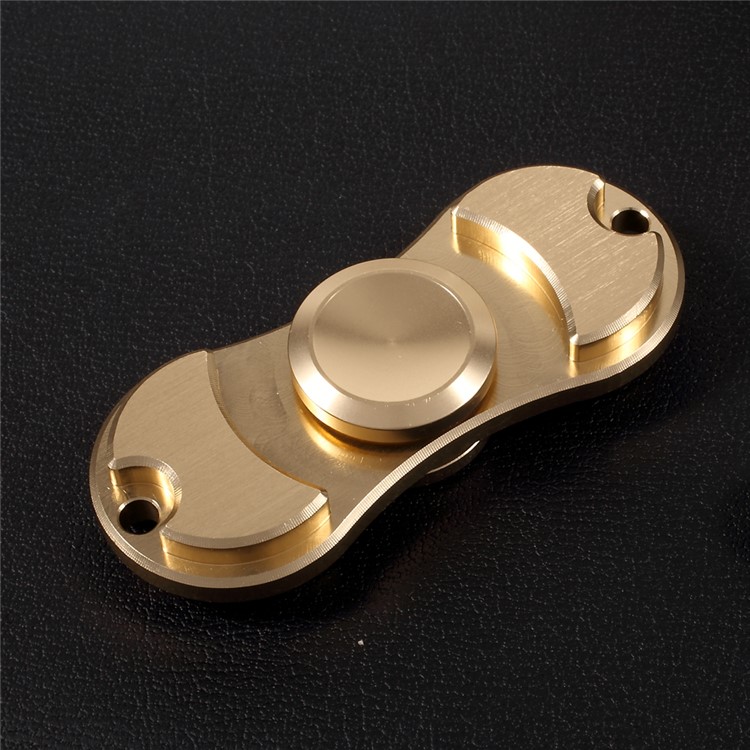 High Speed Aluminum Alloy Fidget Spinner Toy Stress and Anxiety Relief Toy - Gold Color-1