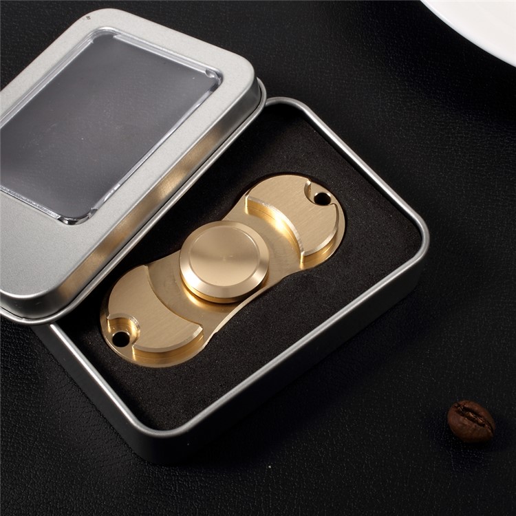 High Speed Aluminum Alloy Fidget Spinner Toy Stress and Anxiety Relief Toy - Gold Color-2