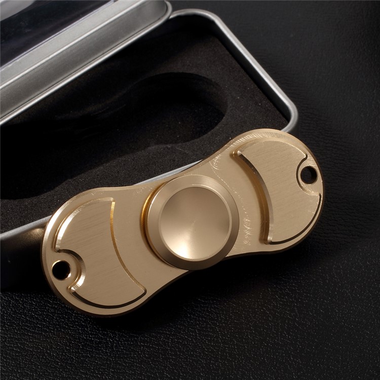 High Speed Aluminum Alloy Fidget Spinner Toy Stress and Anxiety Relief Toy - Gold Color-4