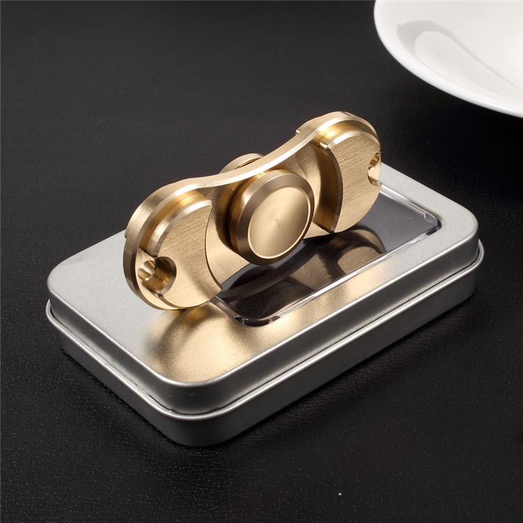 High Speed Aluminum Alloy Fidget Spinner Toy Stress and Anxiety Relief Toy - Gold Color-6