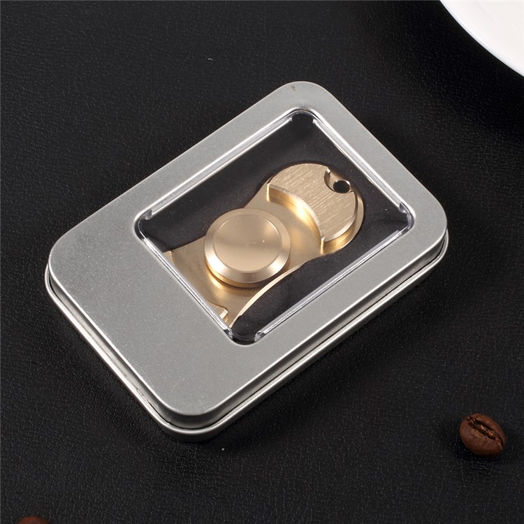High Speed Aluminum Alloy Fidget Spinner Toy Stress and Anxiety Relief Toy - Gold Color-7