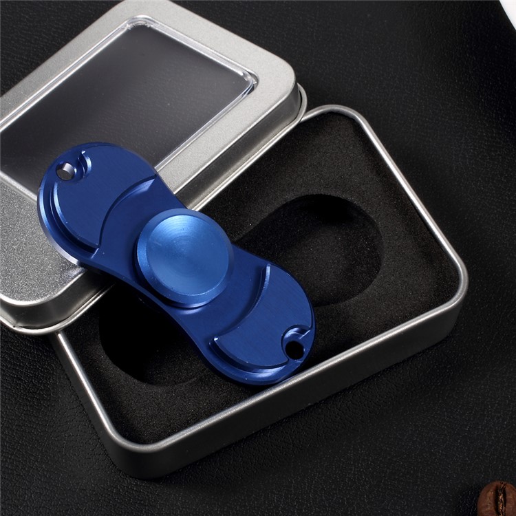 Hand Spinners Aluminum Alloy Fidget Spinner Stress and Anxiety Relief Toy - Blue-1