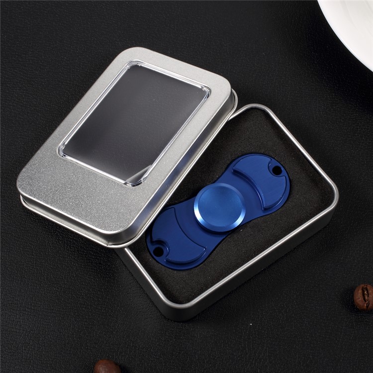 Hand Spinners Aluminum Alloy Fidget Spinner Stress and Anxiety Relief Toy - Blue-3