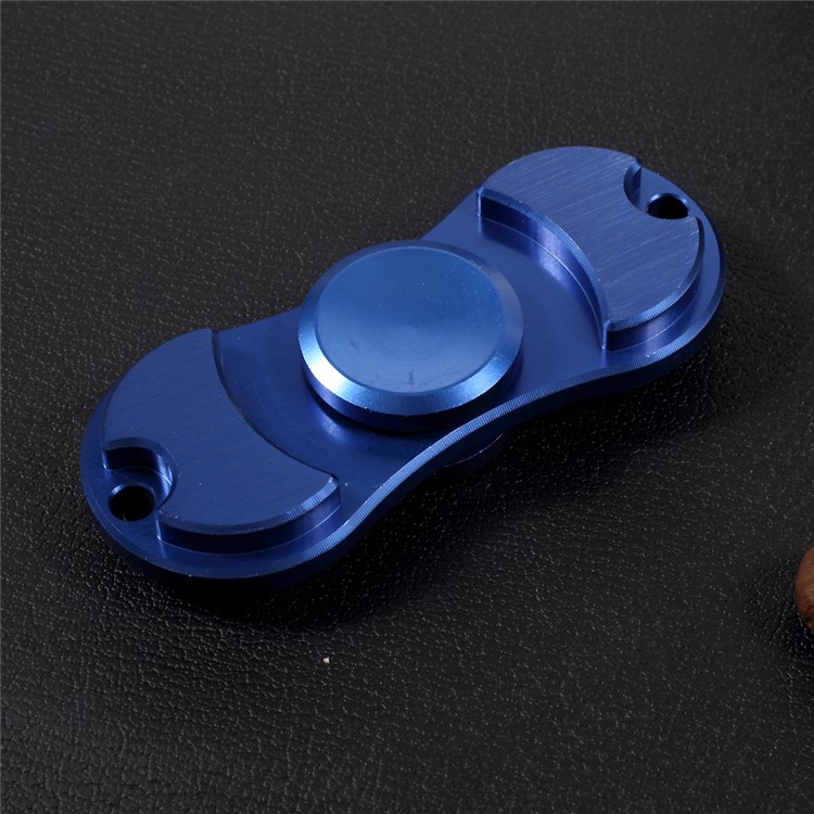 Hand Spinners Aluminum Alloy Fidget Spinner Stress and Anxiety Relief Toy - Blue-5