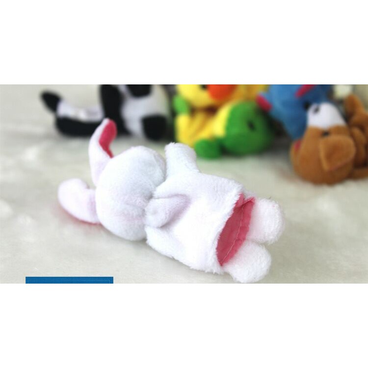 10 Teile / Los Verschiedene Cartoon Tier Finger Spielzeug Weichen Tuch Samt Fingerpuppen Puppen-5
