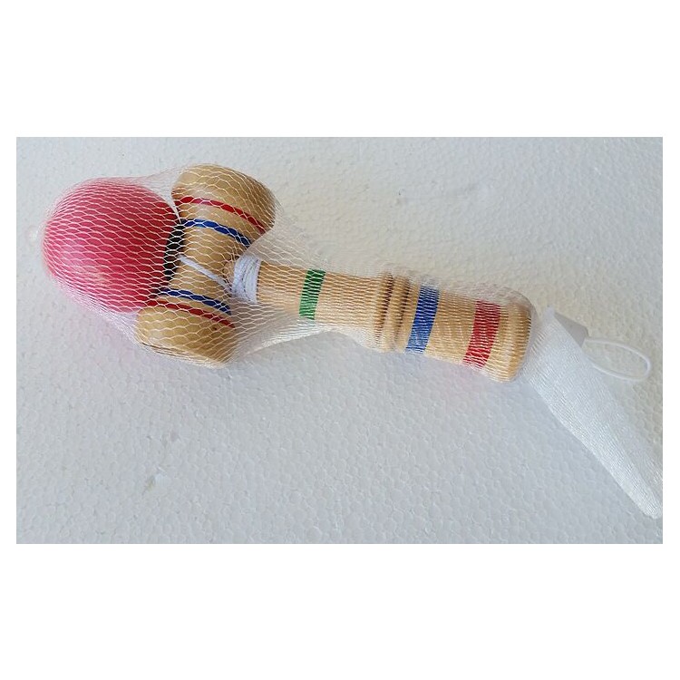 Wood Kendama Ball Sword Ball Traditional Wood Game Balance Skill Toy for Adults and Kids - Rose-2