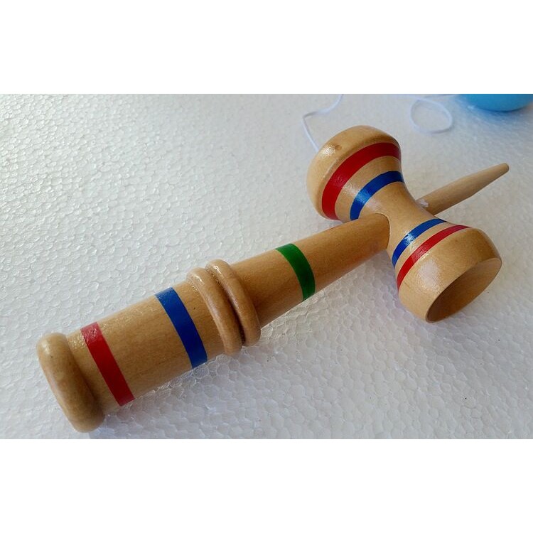 Wood Kendama Ball Sword Ball Traditional Wood Game Balance Skill Toy for Adults and Kids - Rose-3