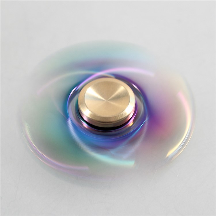 UFO EDC Metal Hand Spinner Fidget Toy Titanium Alloy Hand Spinner - Multi-color-10