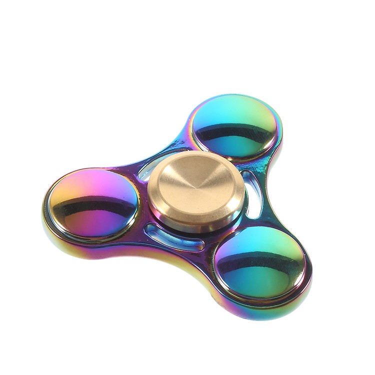 UFO EDC Metal Hand Spinner Fidget Toy Titanium Alloy Hand Spinner - Multi-color-2