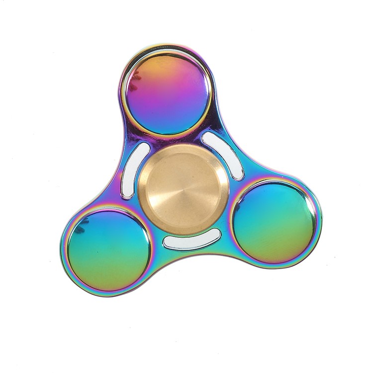 UFO EDC Metal Hand Spinner Fidget Toy Titanium Alloy Hand Spinner - Multi-color-4