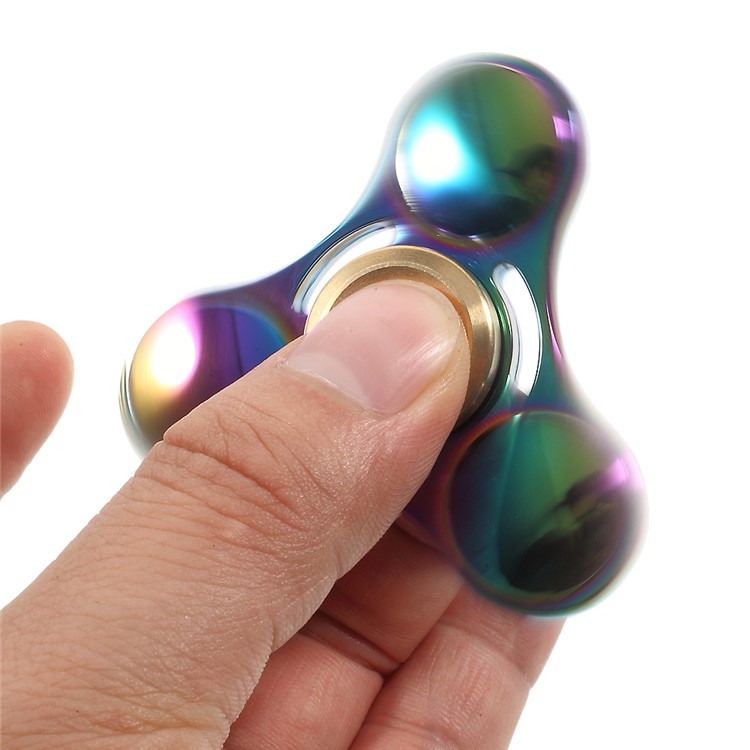 UFO EDC Metal Hand Spinner Fidget Toy Titanium Alloy Hand Spinner - Multi-color-6