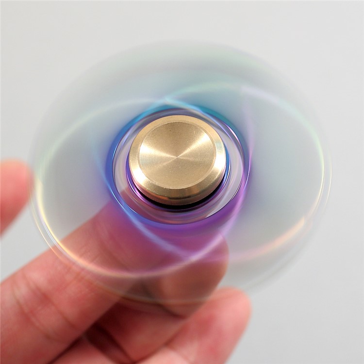 UFO EDC Metal Hand Spinner Fidget Toy Titanium Alloy Hand Spinner - Multi-color-9