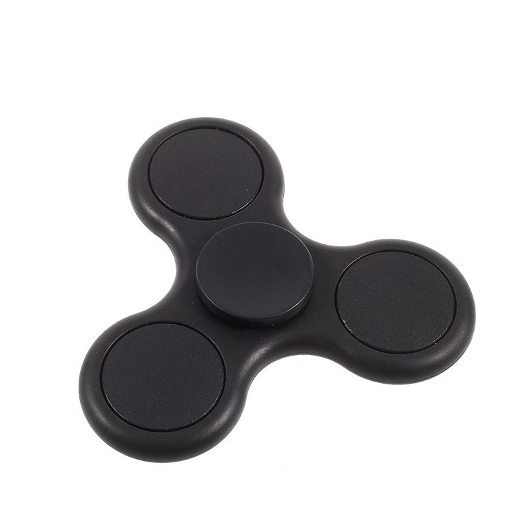 EDC Tri-fidget Spinner Spinning Finger Toy Stress Reducer - Black-1