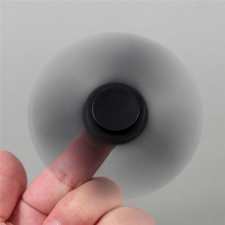EDC Tri-fidget Spinner Spinning Finger Toy Stress Reducer - Black-2