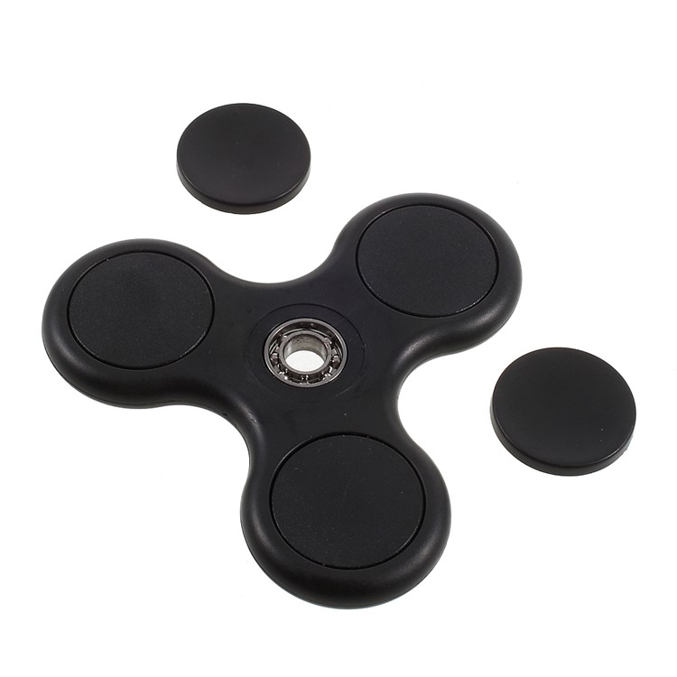 EDC Tri-fidget Spinner Spinning Finger Toy Stress Reducer - Black-7