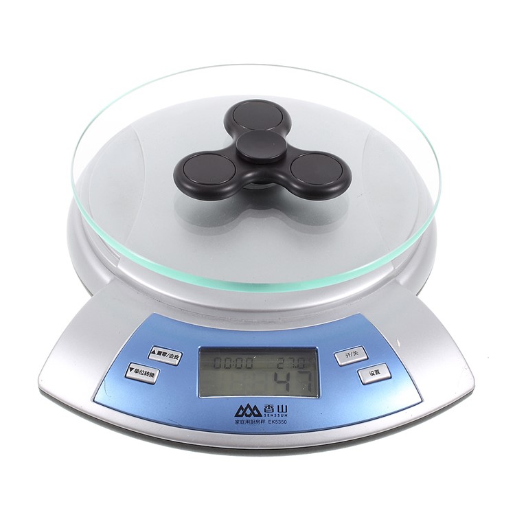 EDC Tri-fidget Spinner Spinning Finger Toy Stress Reducer - Black-8