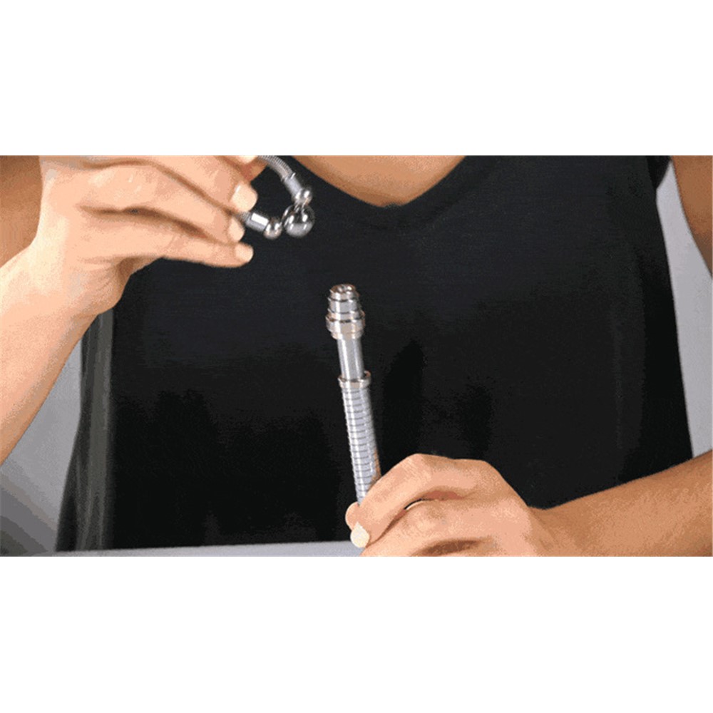 Fidget Pen Think Ink Pen Decompression Toys Perfect for ADD, ADHD, Anxiety, Stress Relief - Silver Color-11