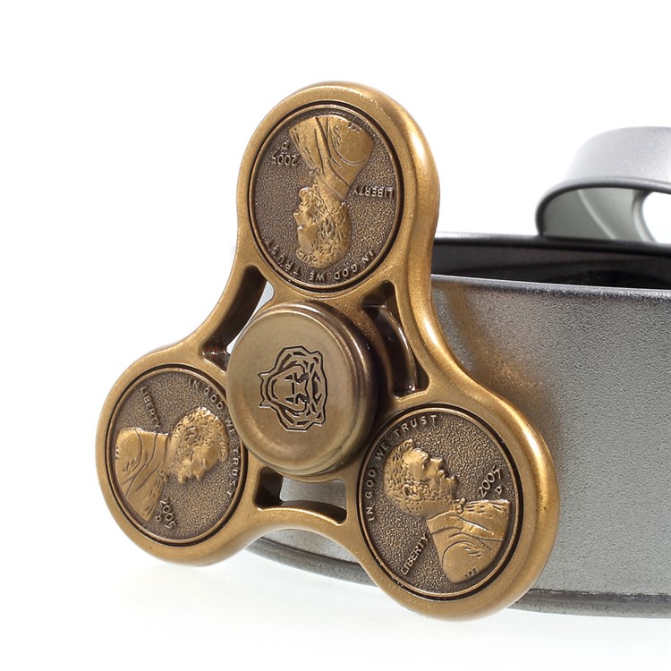 US Cent Pattern Fast Bearing Tri-Spinner Fidget EDC Focus Toy Relieve ADHD Anxiety-8