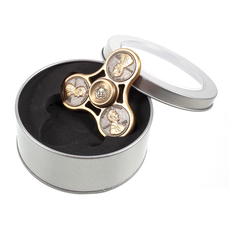 US Cent Pattern Fast Bearing Tri-Spinner Fidget EDC Focus Toy Relieve ADHD Anxiety-9