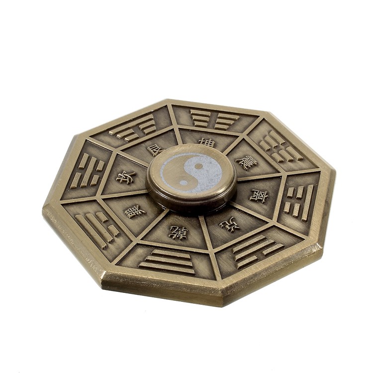 Eight Divinatory Pattern Spinner Fidget Hand Spinner Fast Bearing EDC Focus Toy - Grey-6