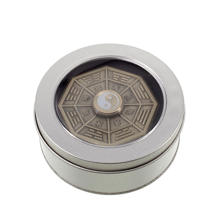 Eight Divinatory Pattern Spinner Fidget Hand Spinner Fast Bearing EDC Focus Toy - Grey-9