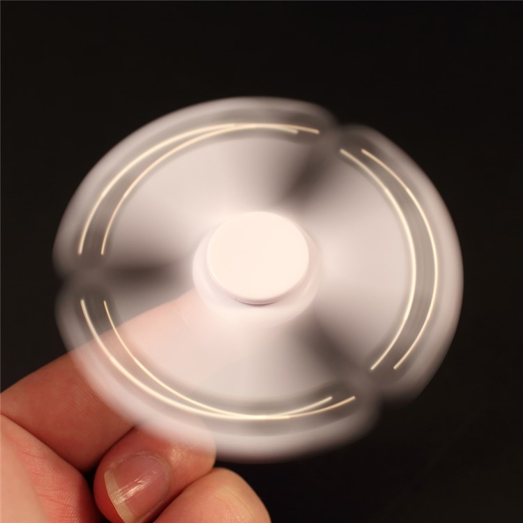 6 Steel Balls Tri-Spinner Fidget Stress and Anxiety Relief Time Killer Toy - White-6