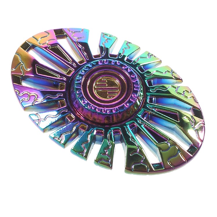 Colorized Butterflyfish Pattern Fidget Spinner Hand Spinner Metal EDC Toy Stress and Anxiety Relief Toy-2