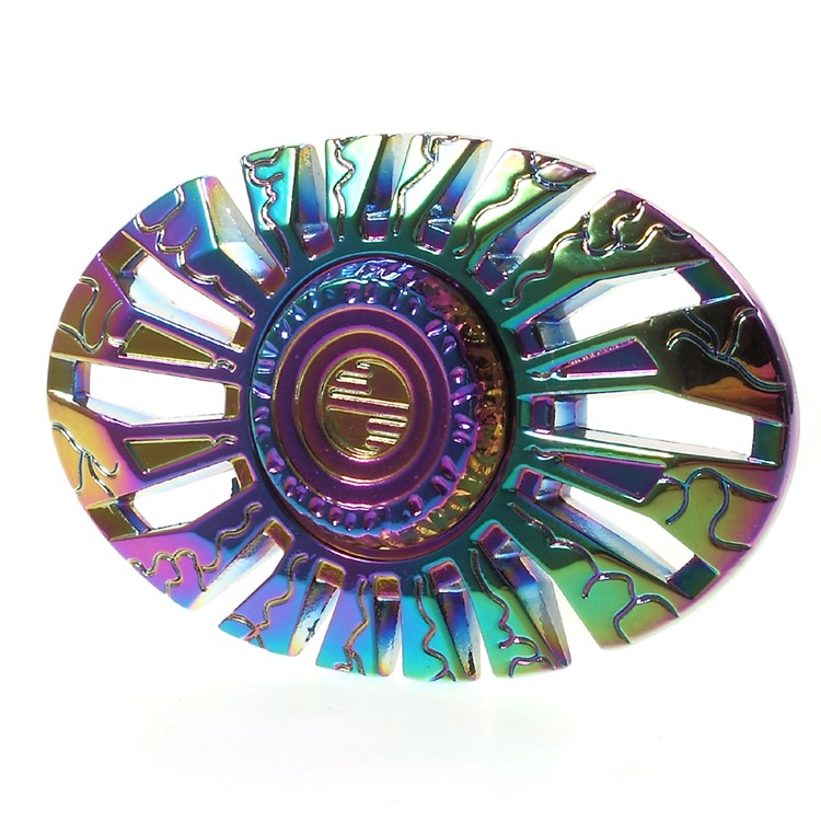 Colorized Butterflyfish Pattern Fidget Spinner Hand Spinner Metal EDC Toy Stress and Anxiety Relief Toy-4