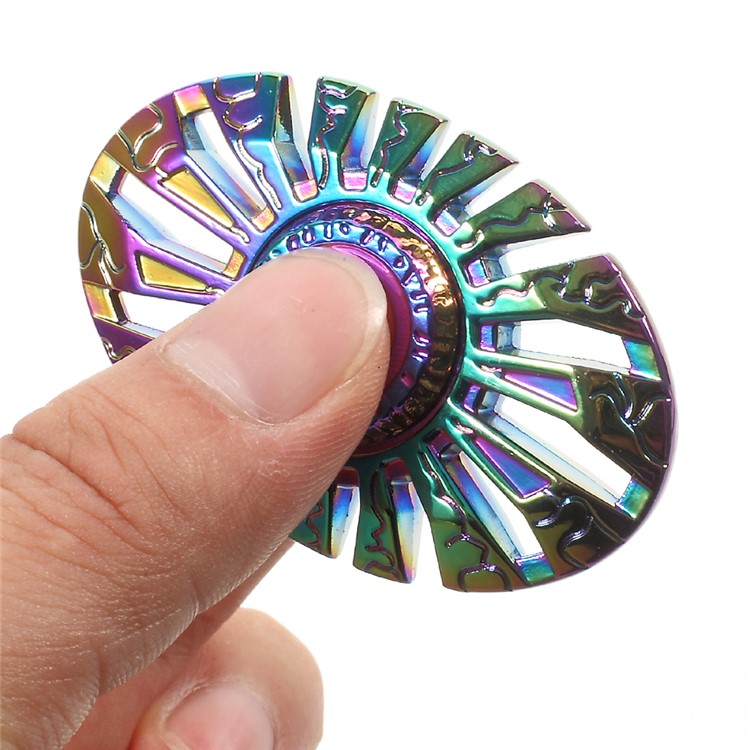 Colorized Butterflyfish Pattern Fidget Spinner Hand Spinner Metal EDC Toy Stress and Anxiety Relief Toy-6