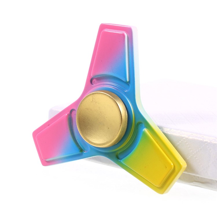 Tri-color EDC Triangle Fidget Spinner Spinning Finger EDC Focus Toy-3