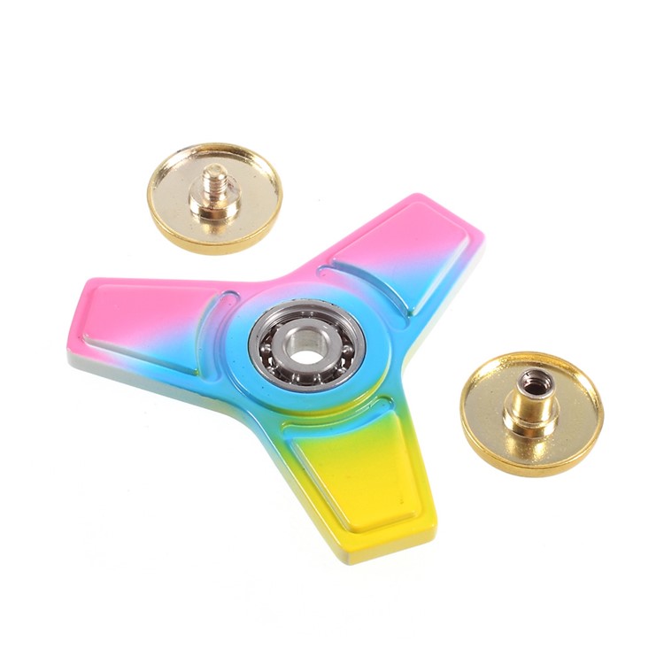Tri-color EDC Triangle Fidget Spinner Spinning Finger EDC Focus Toy-4