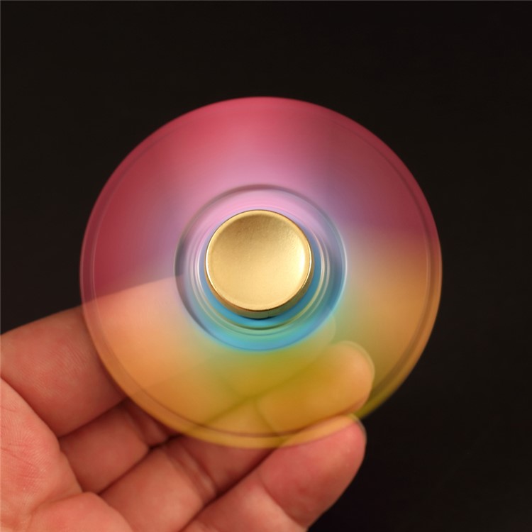 Tri-color EDC Triangle Fidget Spinner Spinning Finger EDC Focus Toy-5