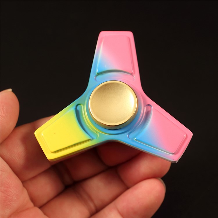 Tri-color EDC Triangle Fidget Spinner Spinning Finger EDC Focus Toy-6