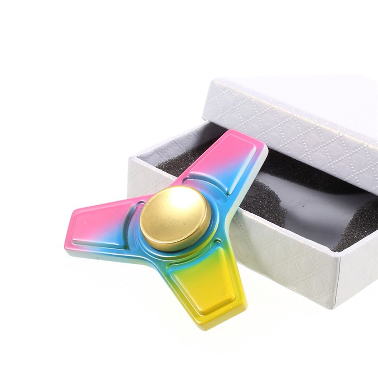 Tri-color EDC Triangle Fidget Spinner Spinning Finger EDC Focus Toy-8