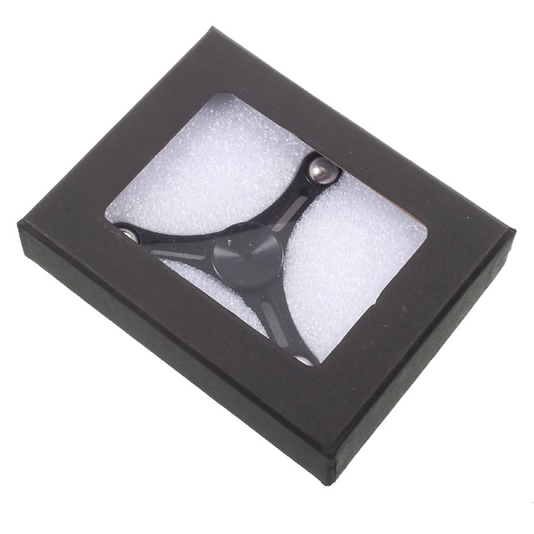 3 Steel Balls Tri-Spinner Fidget Stress and Anxiety Relief Toy - Black-13