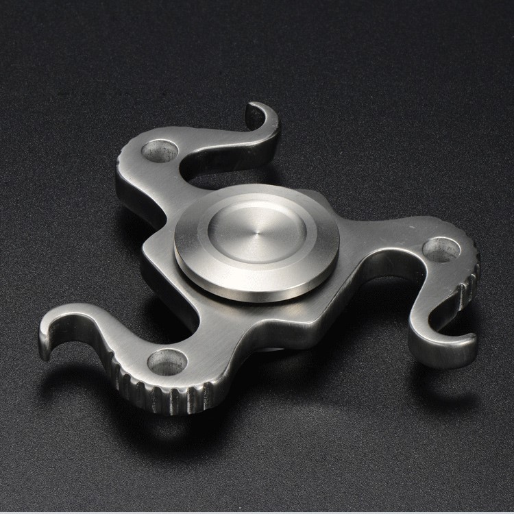 XOSOY Bottle Opener Design Tri Fidget Spinner Hand Finger Toy Relieve Anxiety and Boredom-5