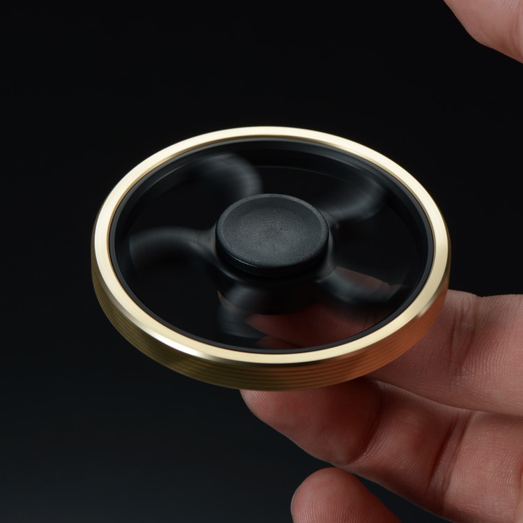 XOSOY Textured Wheel Shape Fidget Hand Spinner EDC ADHD Focus Toy Stress Reducer-5