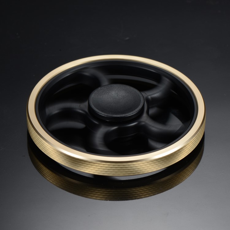 XOSOY Textured Wheel Shape Fidget Hand Spinner EDC ADHD Focus Toy Stress Reducer-6