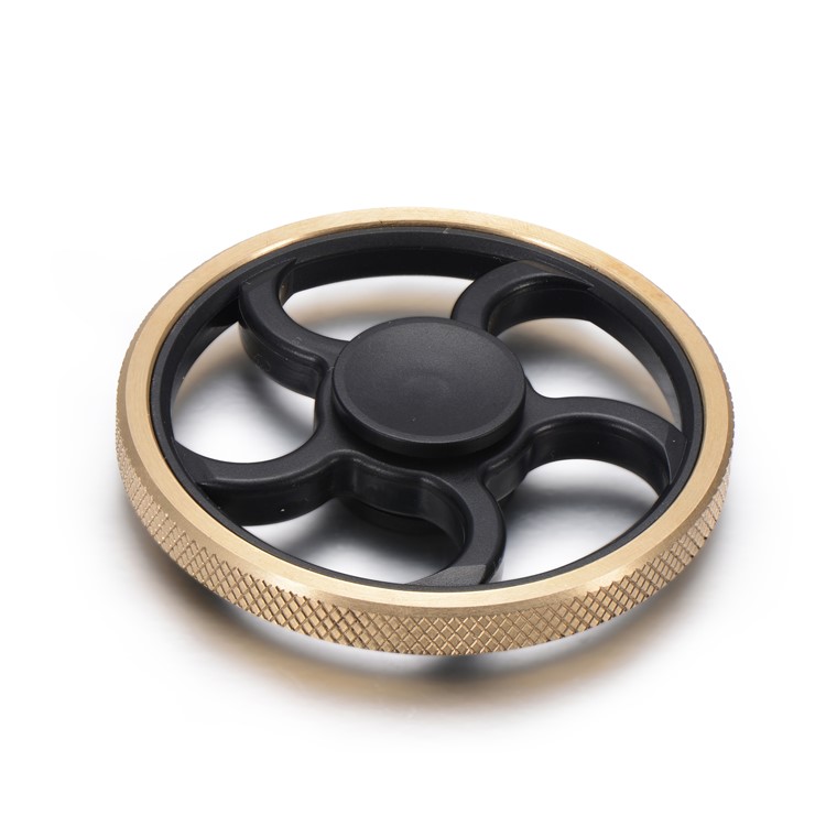 XOSOY Textured Wheel Shape Fidget Hand Spinner EDC ADHD Focus Toy Stress Reducer-7
