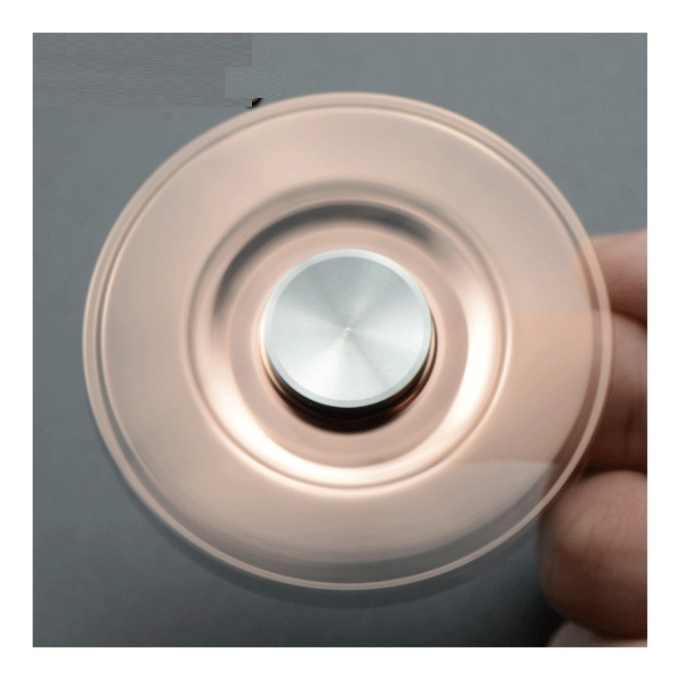 XOSOY Quadrangle Fidget Spinner Hand Finger Toy Relieve Anxiety and Boredom - Rose Gold Color-2