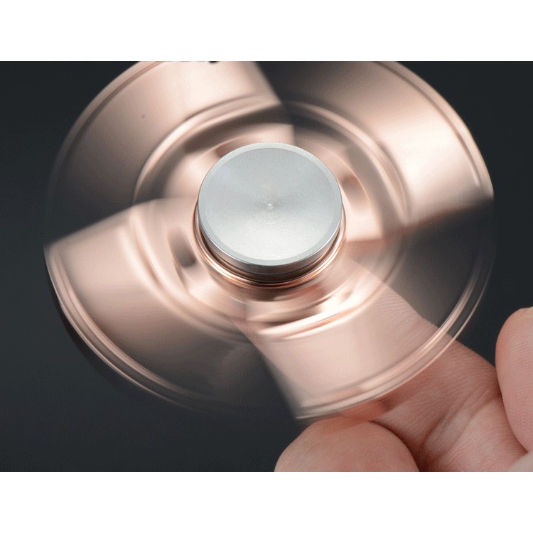 XOSOY Quadrangle Fidget Spinner Hand Finger Toy Relieve Anxiety and Boredom - Rose Gold Color-3