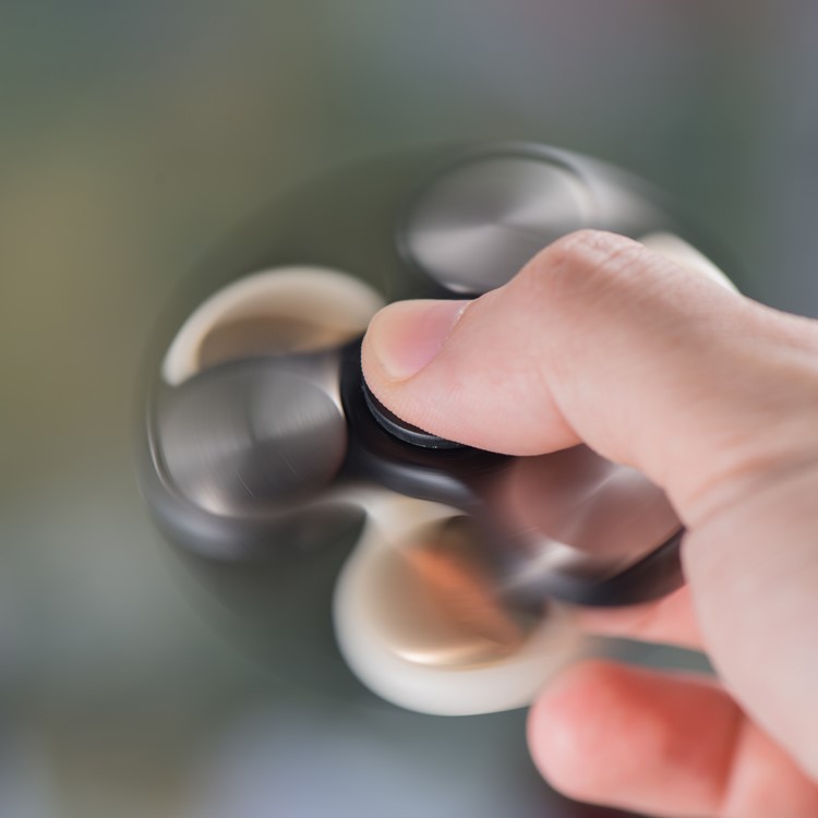 2PCS/Lot XOSOY Tri Fidget Spinner Metal Finger Hand Toy Stress Reducer-12