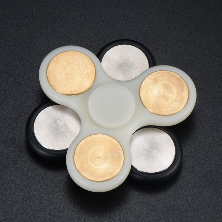 2PCS/Lot XOSOY Tri Fidget Spinner Metal Finger Hand Toy Stress Reducer-2