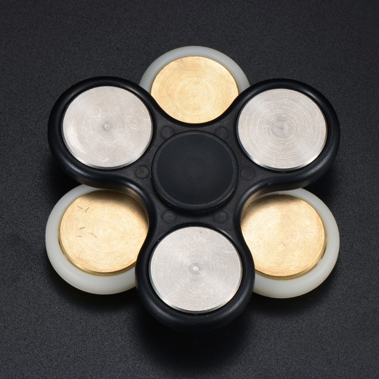 2PCS/Lot XOSOY Tri Fidget Spinner Metal Finger Hand Toy Stress Reducer-3