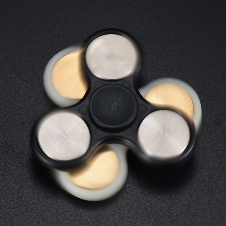 2PCS/Lot XOSOY Tri Fidget Spinner Metal Finger Hand Toy Stress Reducer-4