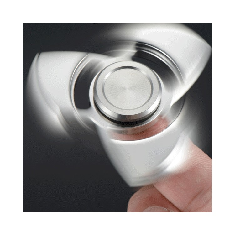 XOSOY Tri Fidget Spinner Stainless Steel Finger Toy Stress Reducer Relieve Anxiety and Boredom-1